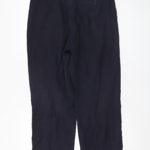 Ultimo Men's Blue Trousers 32S Straight Leg