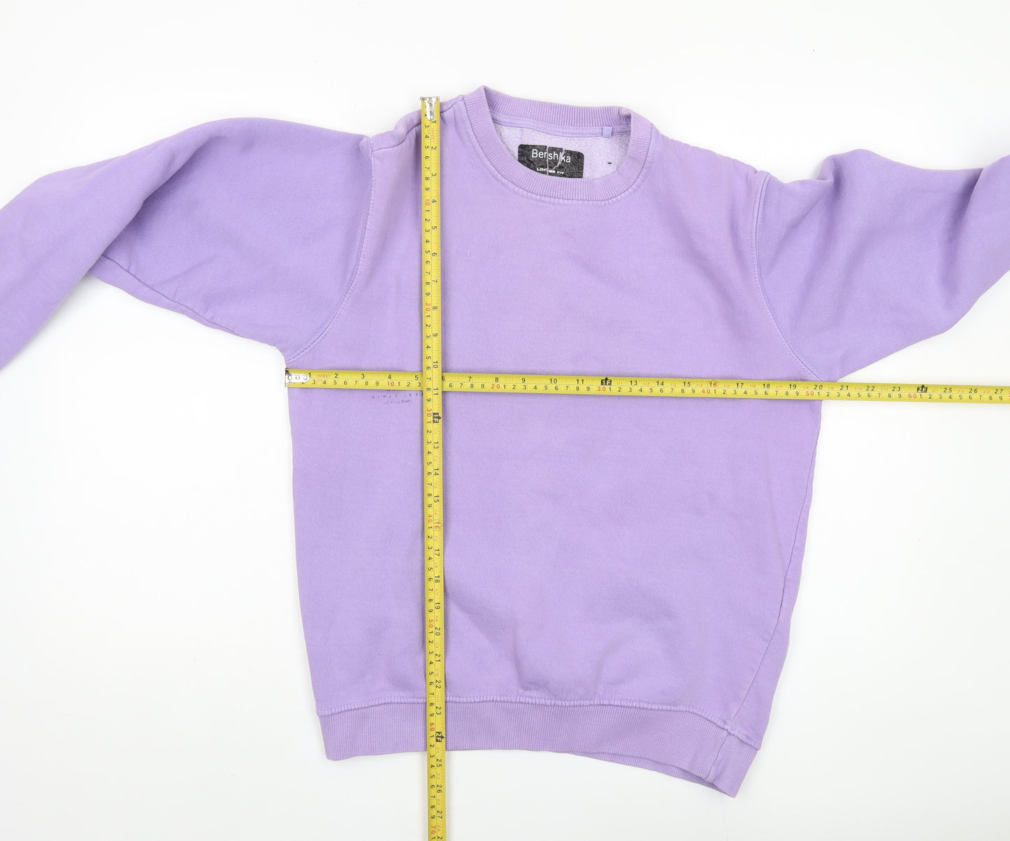Bershka Women's Purple Pullover Sweatshirt Size 6