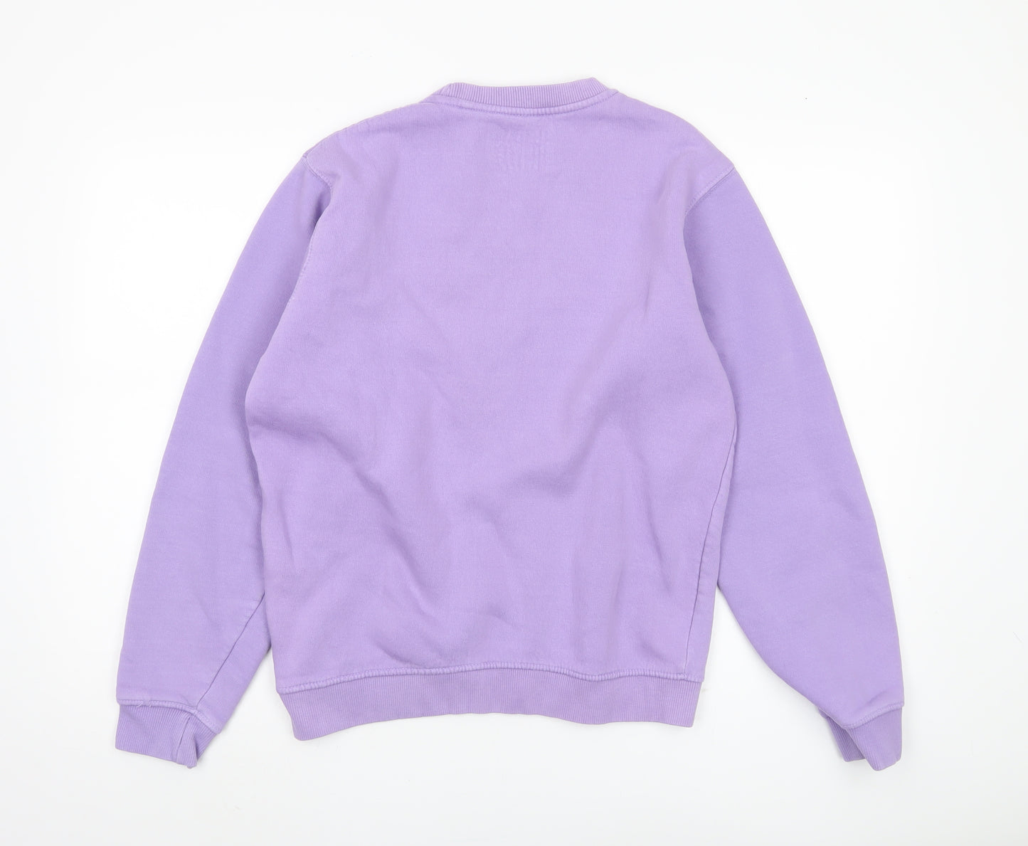 Bershka Women's Purple Pullover Sweatshirt Size 6