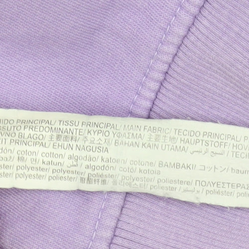 Bershka Women's Purple Pullover Sweatshirt Size 6