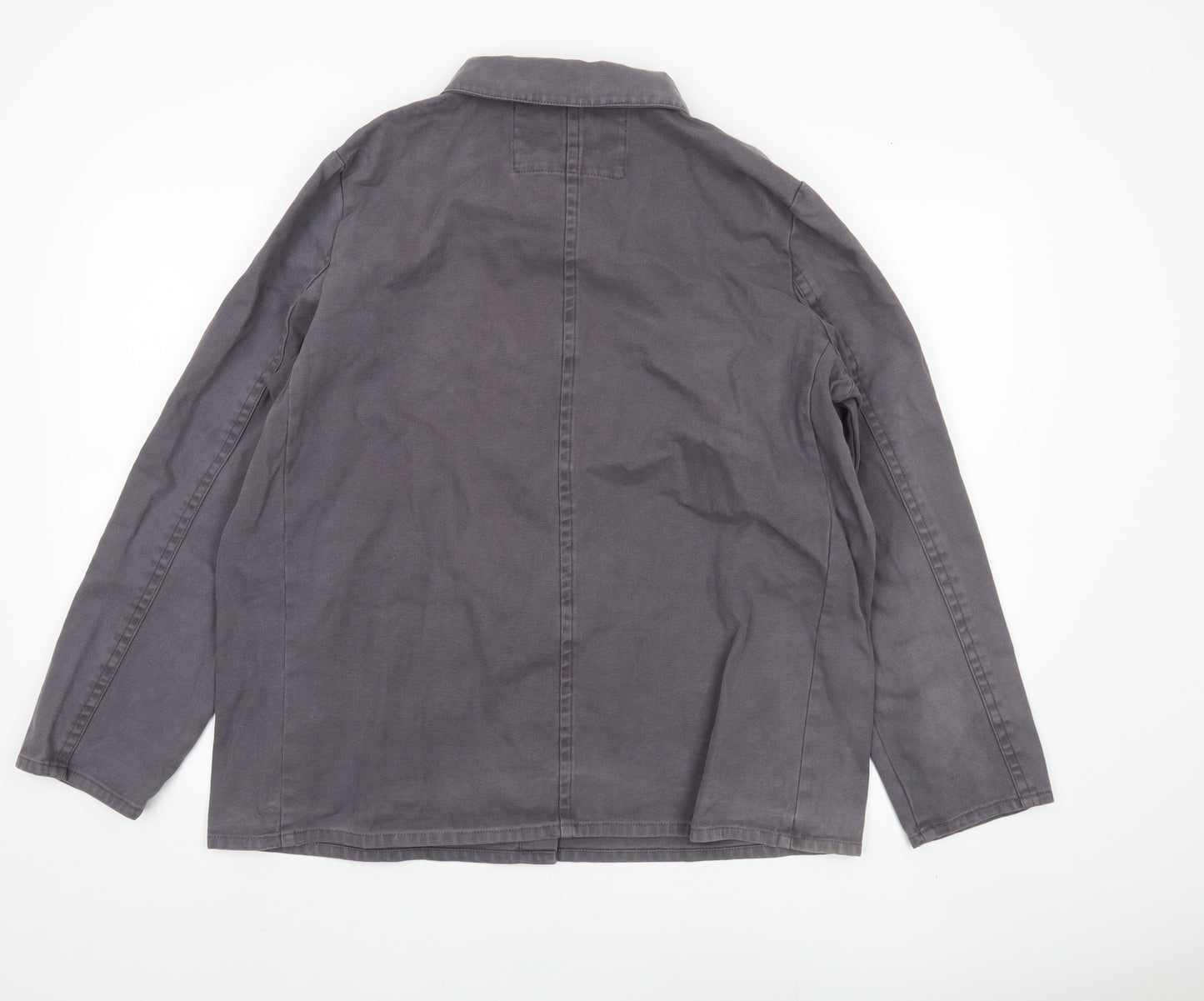 Seasalt Women's Grey Cotton Jacket, Size 16, Casual Style