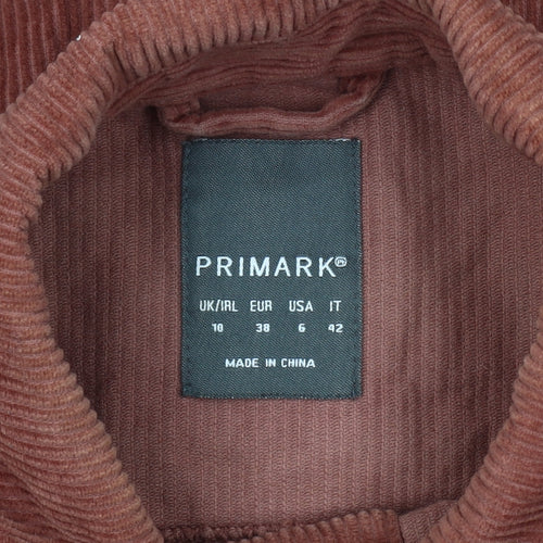 Primark Women’s Brown Corduroy Jacket Size 10