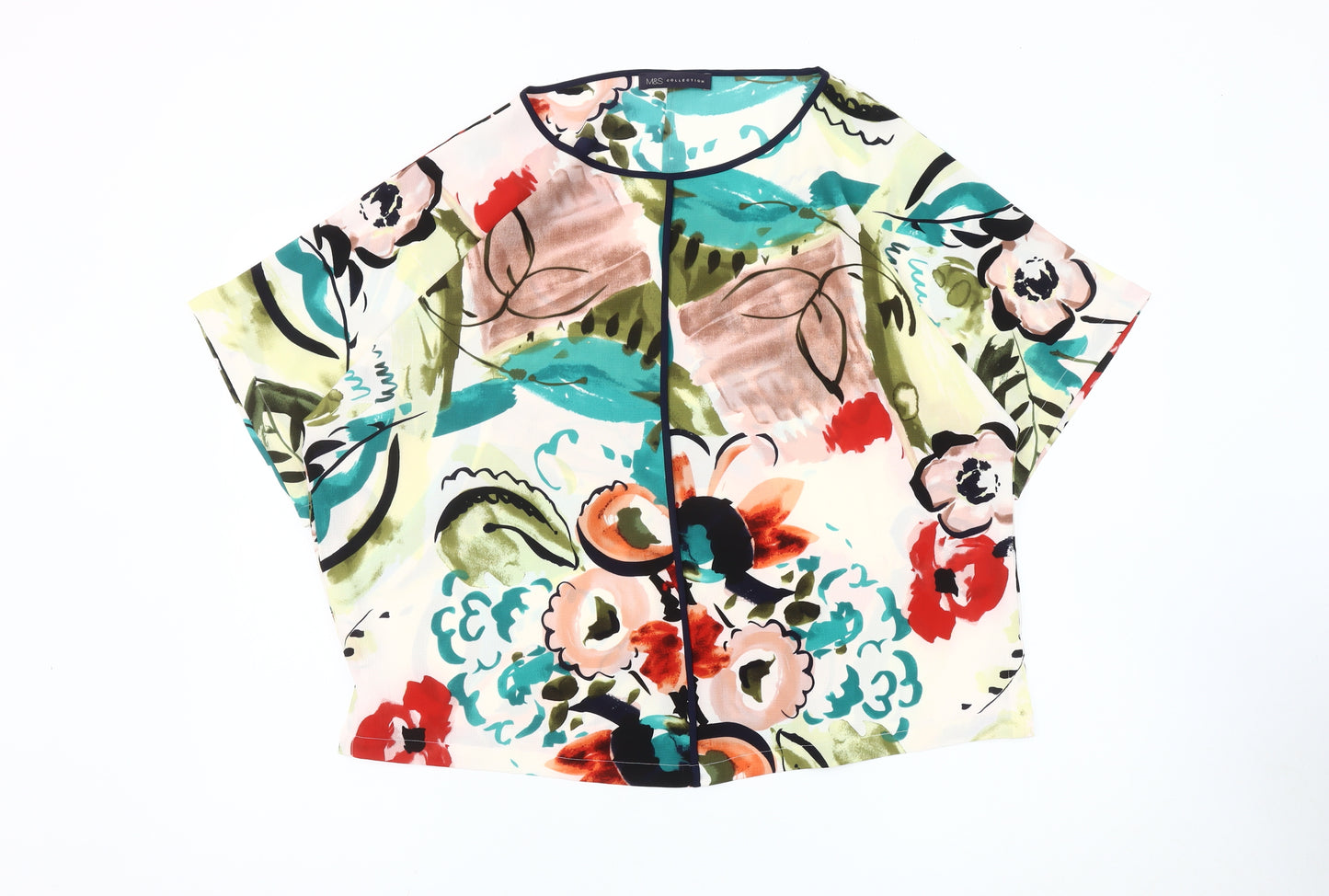 Marks and Spencer Women's Multicoloured Floral Top UK 16