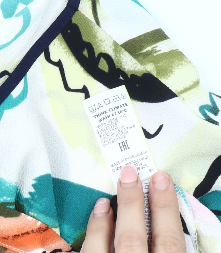 Marks and Spencer Women's Multicoloured Floral Top UK 16