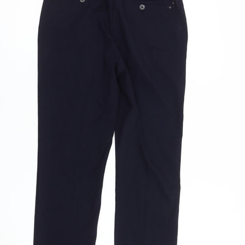 Next Women's Blue Trousers - UK 6R - Casual Workwear