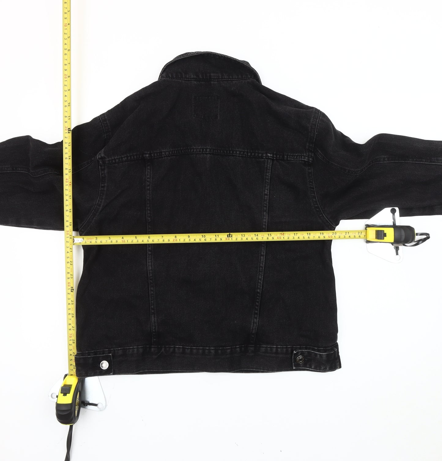 Denim Co. Women's Black Denim Jacket Size 16 Casual