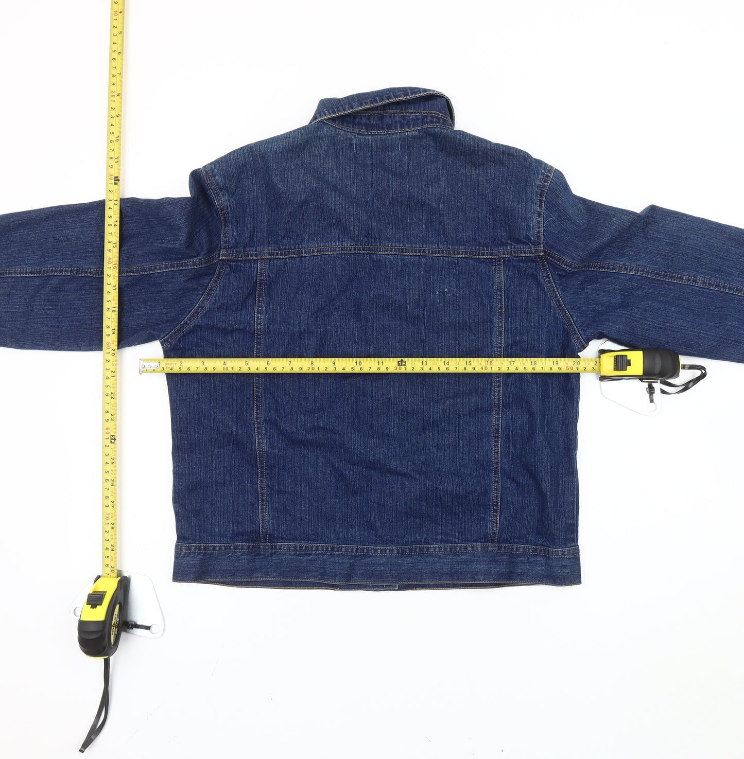 George Women's Blue Denim Jacket, Size M, Casual Style