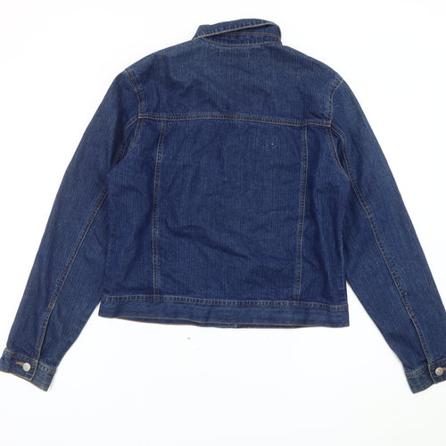 George Women's Blue Denim Jacket, Size M, Casual Style