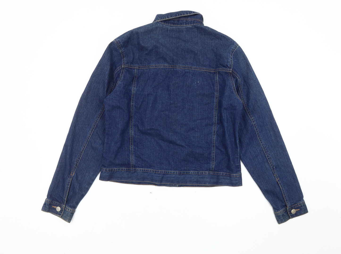 George Women's Blue Denim Jacket, Size M, Casual Style