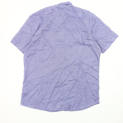 Taylor & Wright Men's Blue Button-Up Shirt