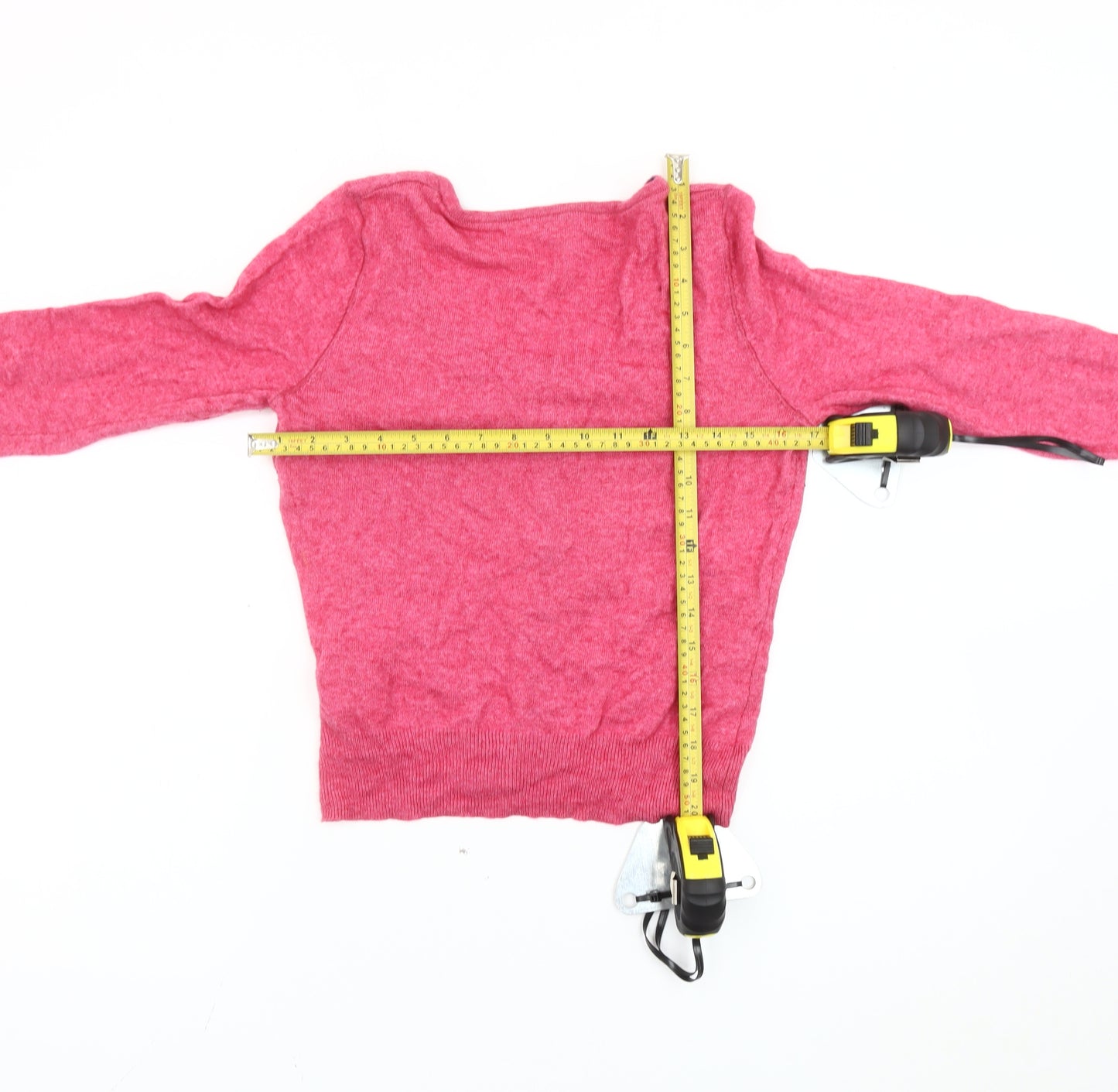 White Stuff Women's Pink Cardigan Scoop Neck Size 12