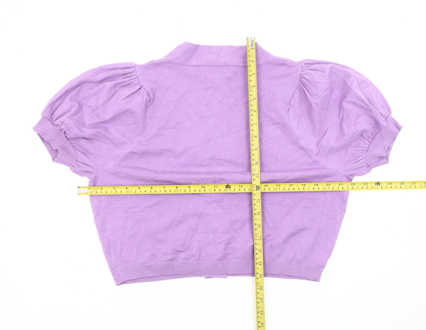 Dancing Leopard Women's Purple Cardigan - Size 14