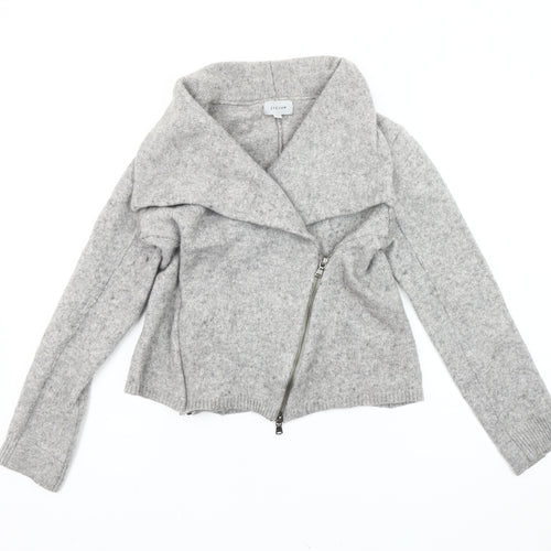 Jigsaw Women's Grey Motorcycle Jacket Size M Casual