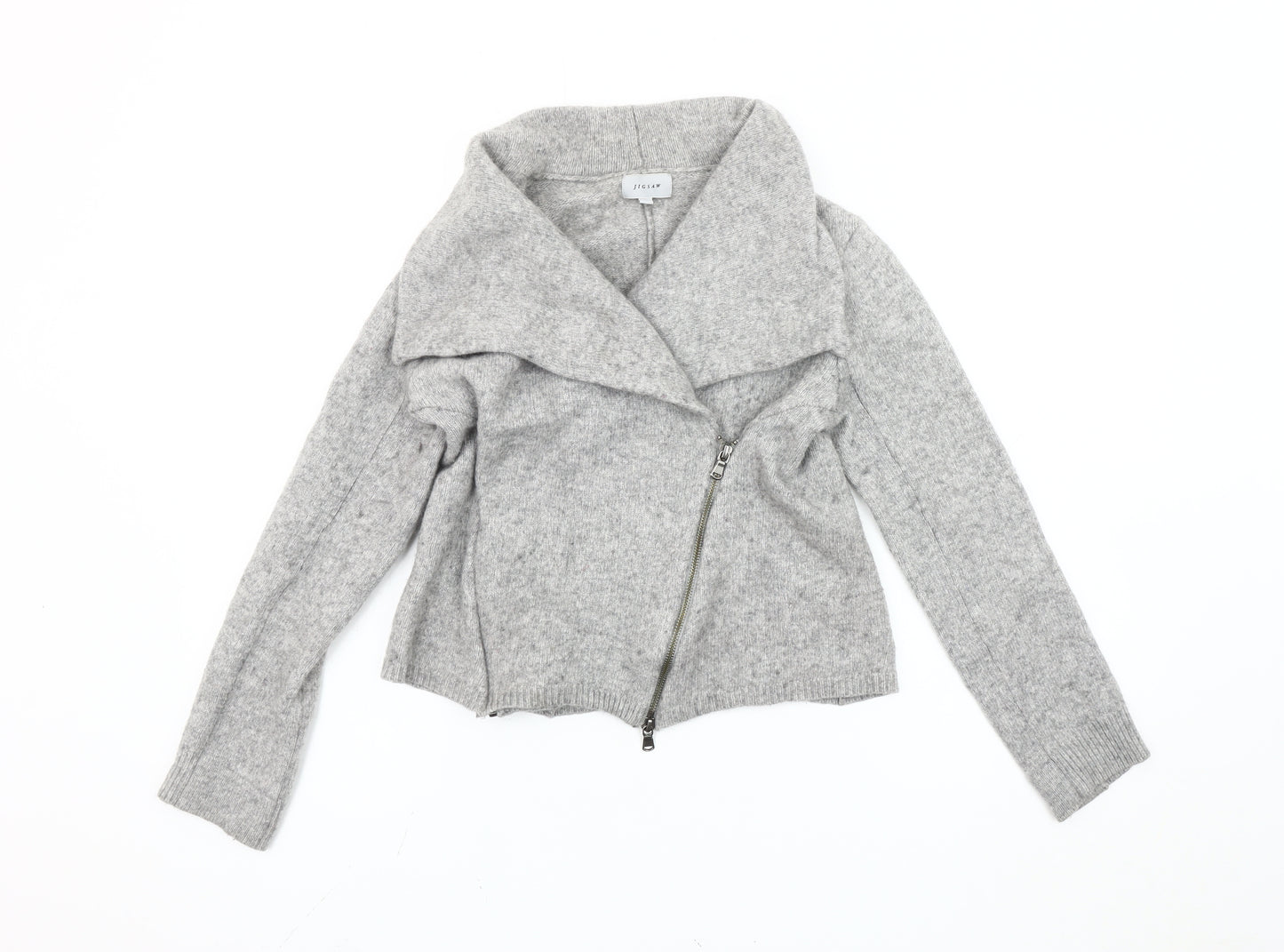 Jigsaw Women's Grey Motorcycle Jacket Size M Casual