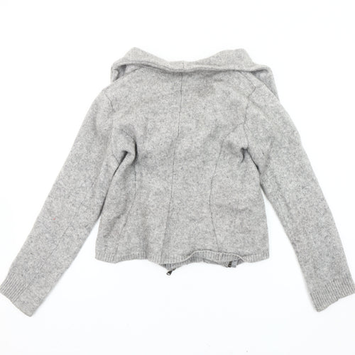 Jigsaw Women's Grey Motorcycle Jacket Size M Casual