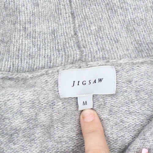 Jigsaw Women's Grey Motorcycle Jacket Size M Casual