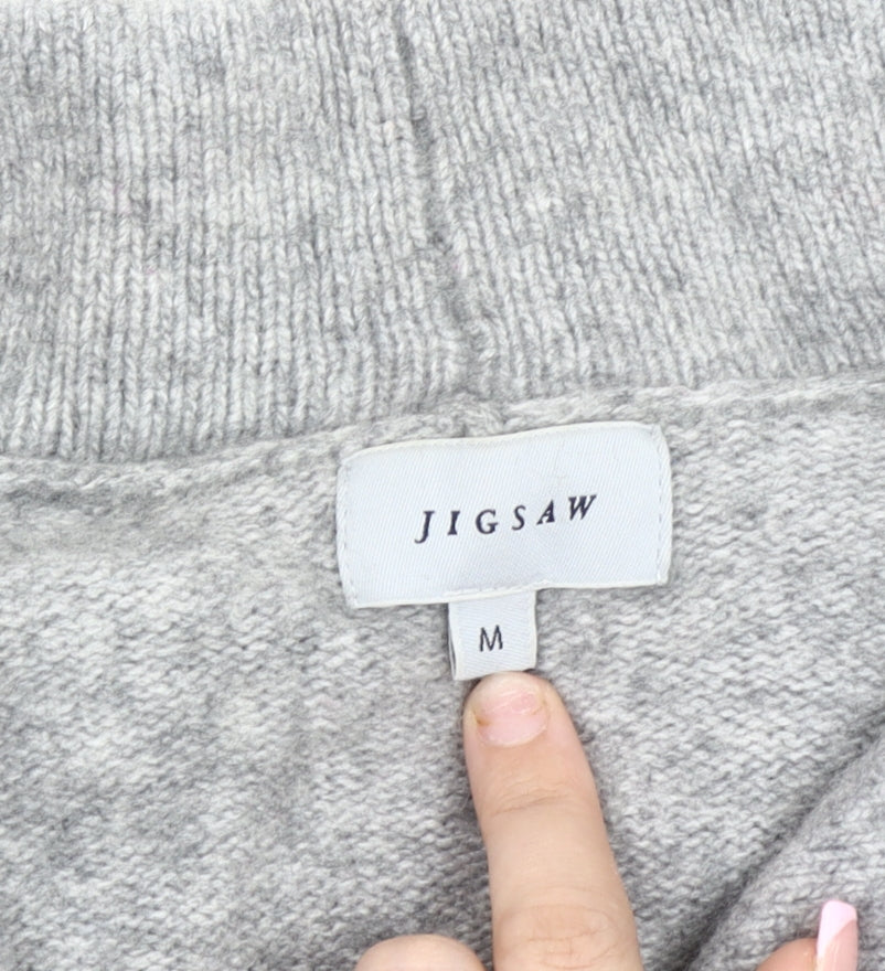 Jigsaw Women's Grey Motorcycle Jacket Size M Casual