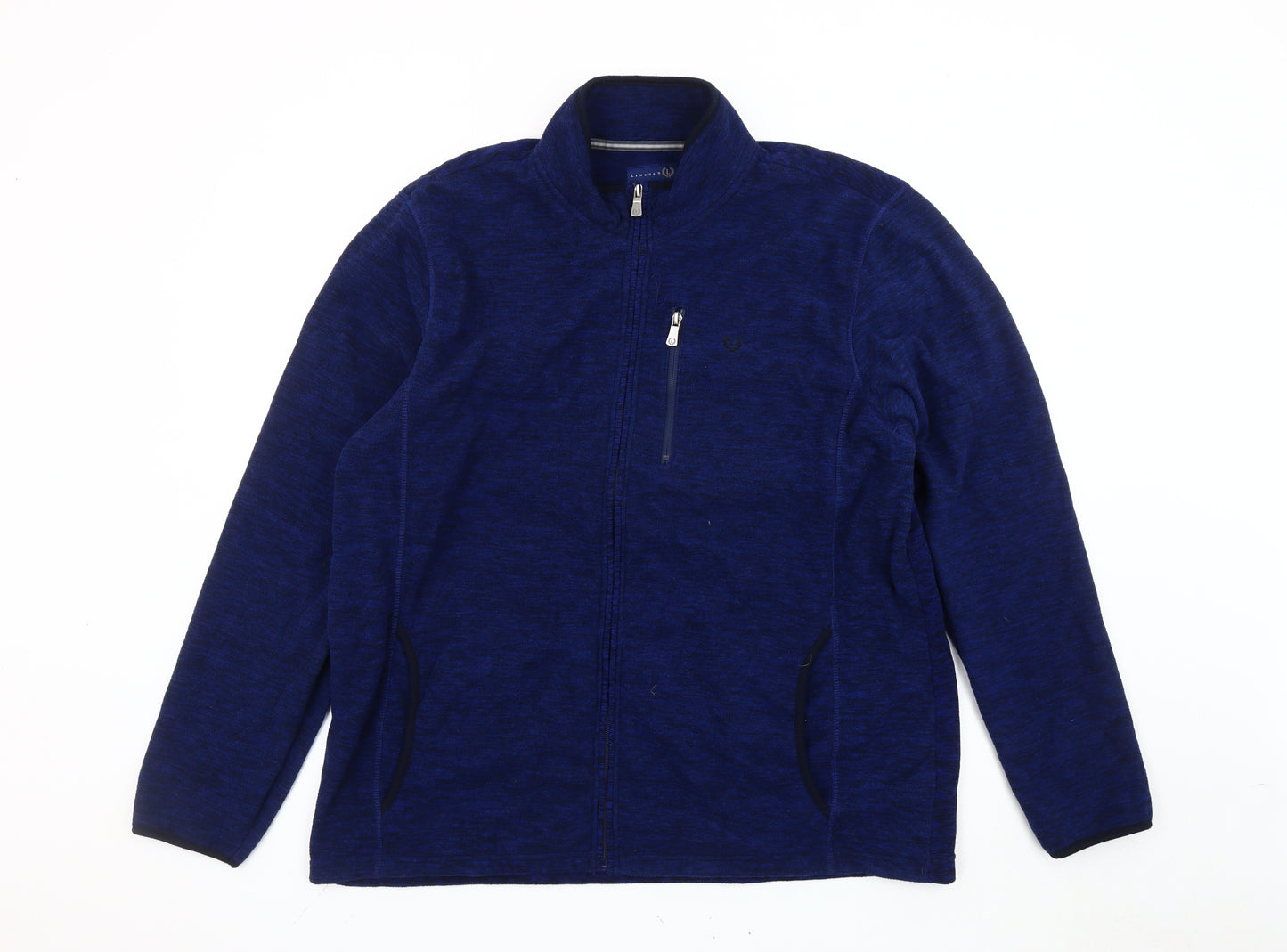 Lincoln Men's Blue Basic Jacket XL - Fleece, Full Zip