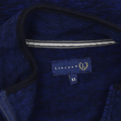 Lincoln Men's Blue Basic Jacket XL - Fleece, Full Zip
