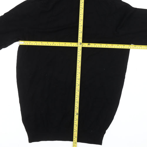 Zara Women's Black Roll Neck Pullover Jumper Size 12