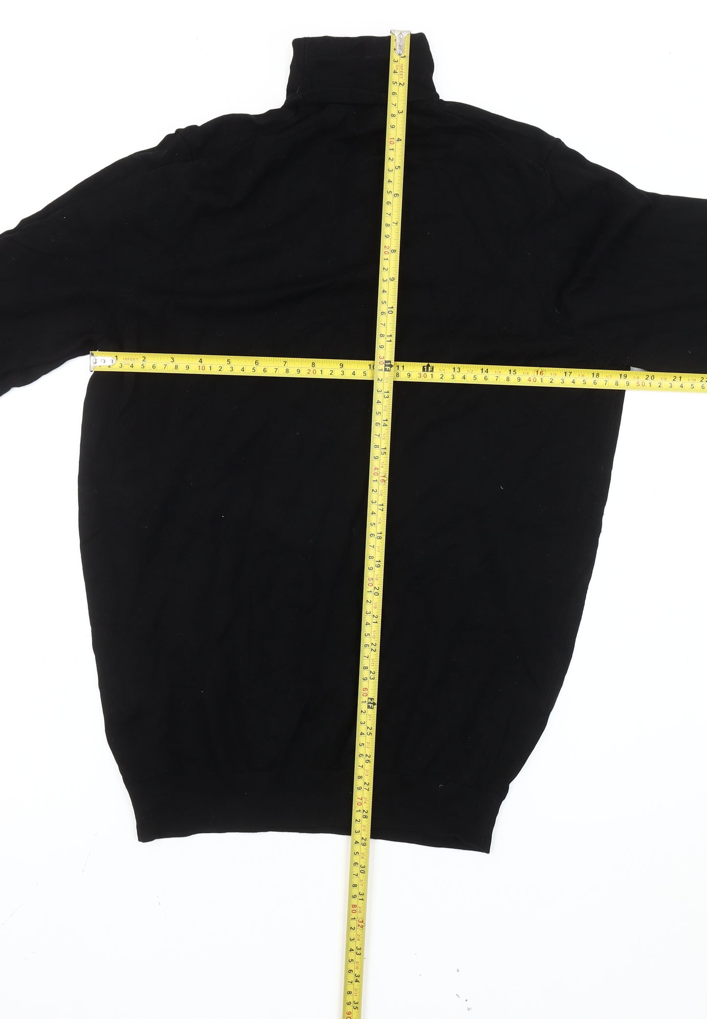 Zara Women's Black Roll Neck Pullover Jumper Size 12