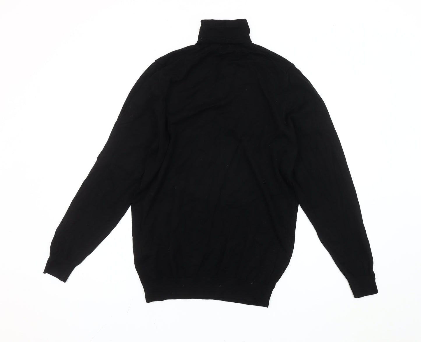 Zara Women's Black Roll Neck Pullover Jumper Size 12