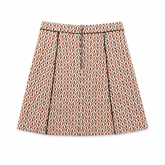 Front view of Cooperative Women's Multicoloured Pleated Short Skirt S