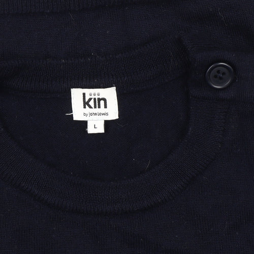 Kin by John Lewis Unisex Black Crew Neck Jumper L