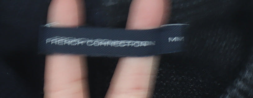 French Connection Men's Black Grey Pullover Jumper M