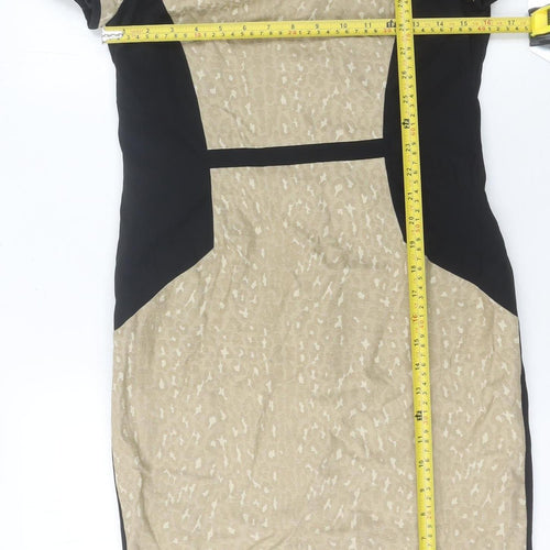 Marks and Spencer Women's Beige Pencil Dress Size 12