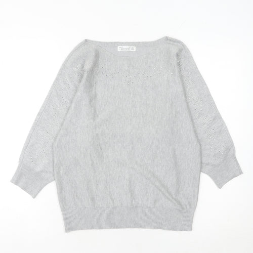 89th & Madison Women's Grey Pullover Jumper M