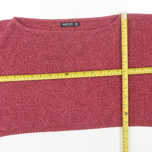 Nasty Gal Women's Red Pullover Jumper M
