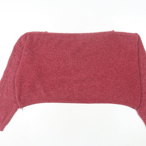 Nasty Gal Women's Red Pullover Jumper M