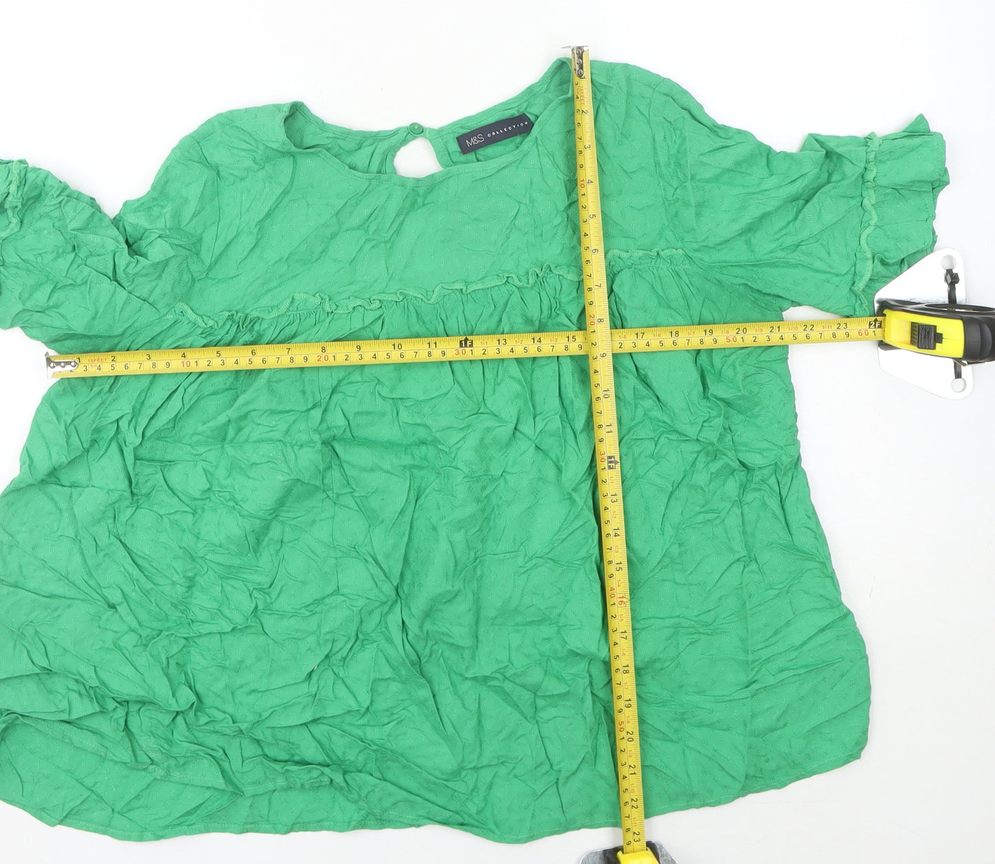 Marks and Spencer Women's Green Top Size 10