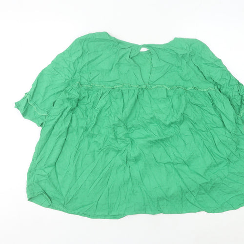 Marks and Spencer Women's Green Top Size 10