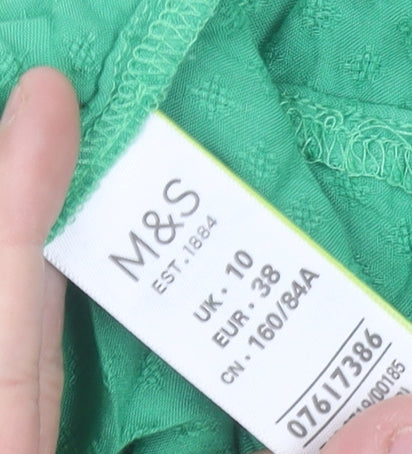 Marks and Spencer Women's Green Top Size 10