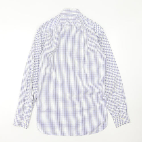 J.Crew Men's Blue Check Button-Up Shirt - XS