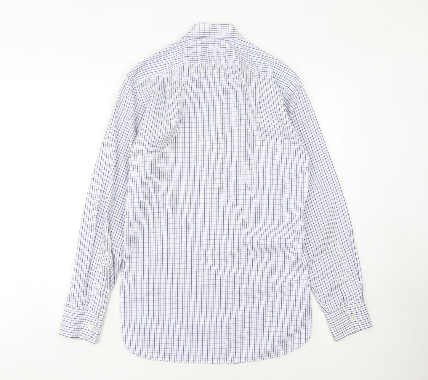 J.Crew Men's Blue Check Button-Up Shirt - XS