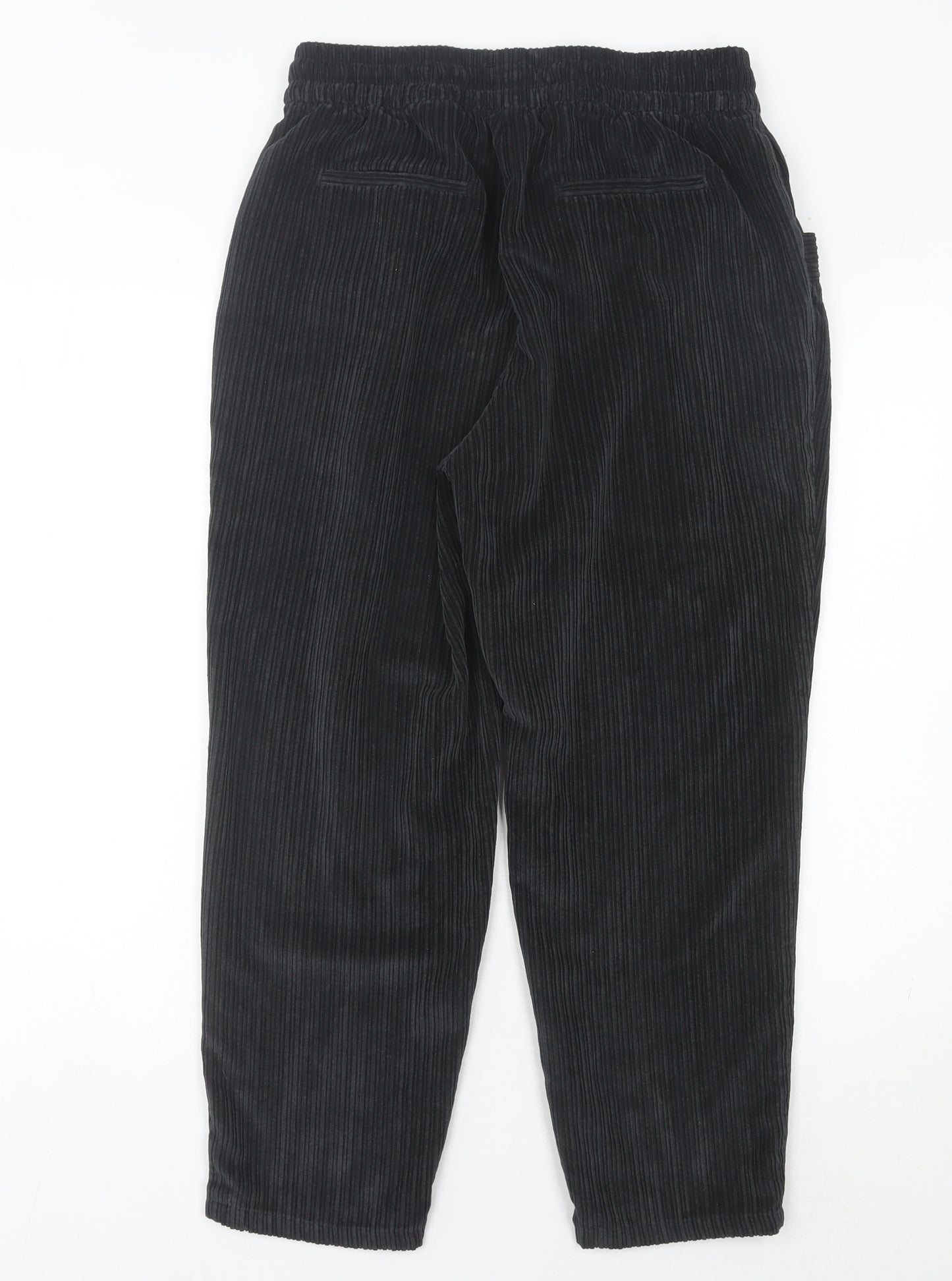 Next Women's Black Corduroy Trousers Size 12 Petite