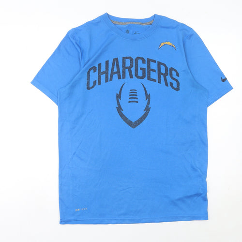 Nike Men's Blue Sports T-Shirt Small