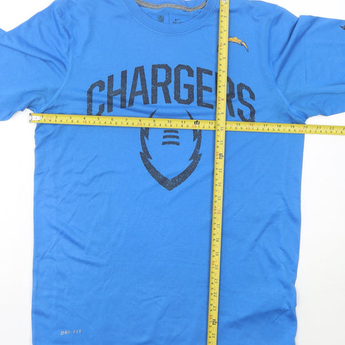 Nike Men's Blue Sports T-Shirt Small