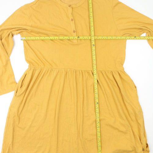 Superdry Yellow Women's Shirt Dress Size 16