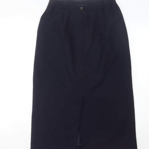 Jaeger Women’s Black Midi Wool Pencil Skirt Size 12