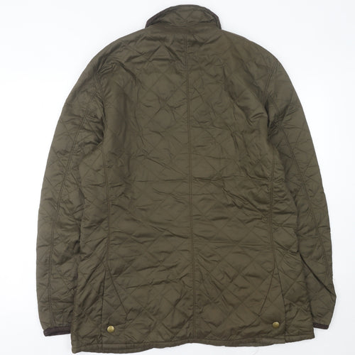 Barbour Men's Green Quilted Jacket, Size L, Casual Style