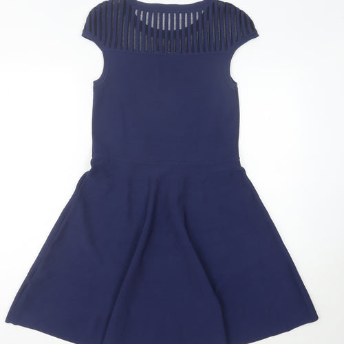 French Connection Women's Blue A-Line Dress 12