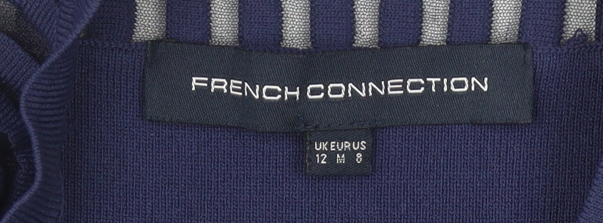 French Connection Women's Blue A-Line Dress 12