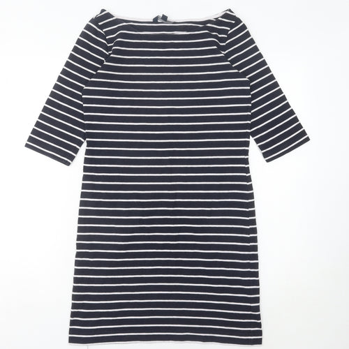 French Connection Women's Black Striped Shift Dress