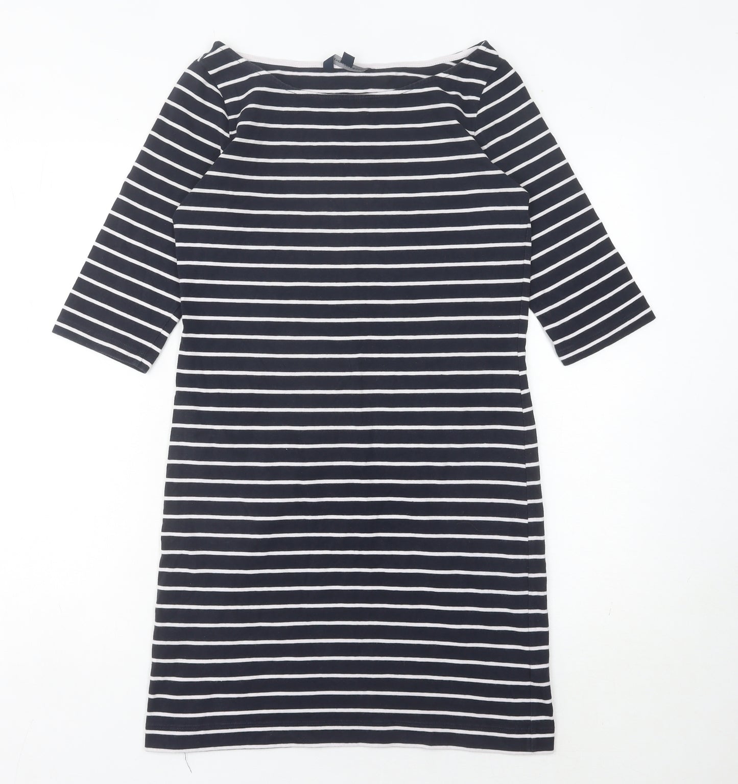 French Connection Women's Black Striped Shift Dress