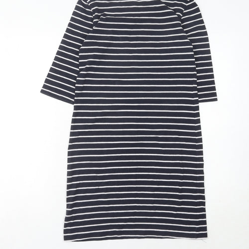 French Connection Women's Black Striped Shift Dress