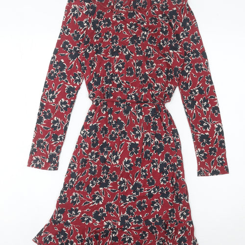French Connection Women's Red Wrap Dress Size 6